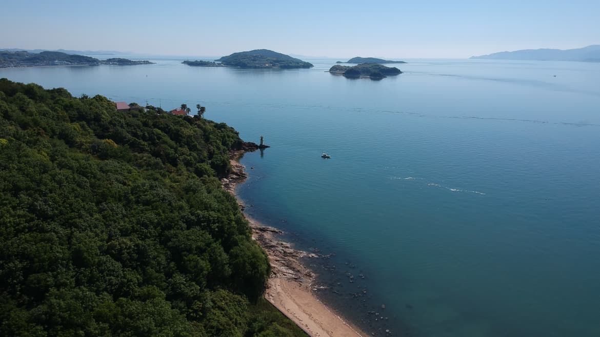 岡山県瀬戸内市牛窓町のペンションくろしお丸と瀬戸内海