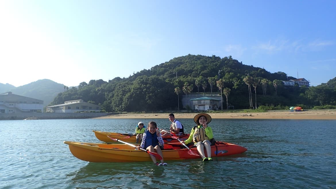 岡山県瀬戸内市牛窓町のペンションくろしお丸のシーカヤック