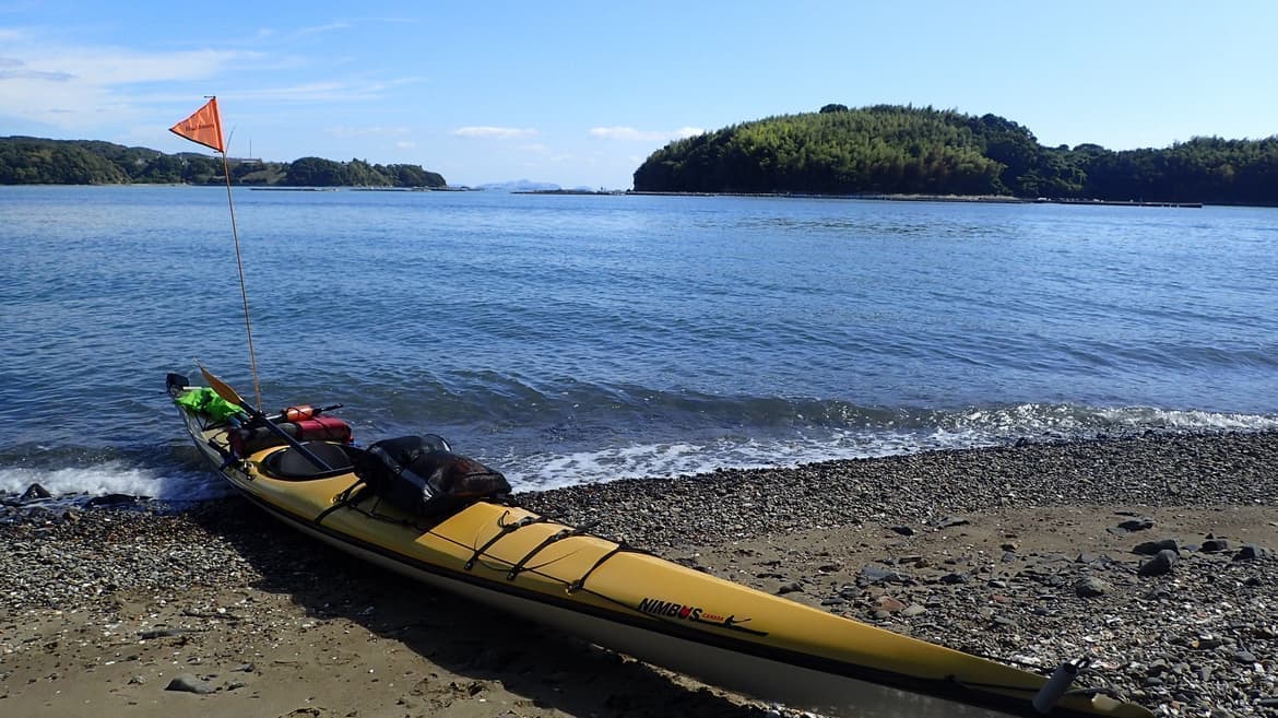 岡山県瀬戸内市牛窓町のペンションくろしお丸のオナーとシーカヤック