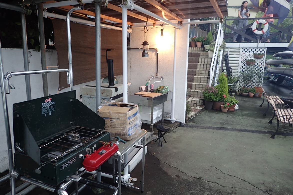 岡山県瀬戸内市牛窓町のペンションくろしお丸のアウトドアスペース